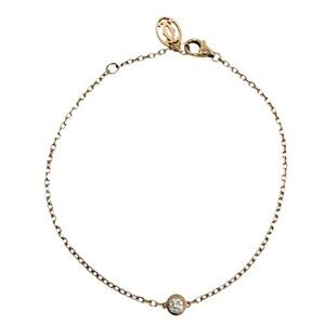 CARTIER 18k Gold Diamond Charm Bracelet